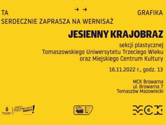Przed nami wernisaż malarstwa „Jesienne krajobrazy”…