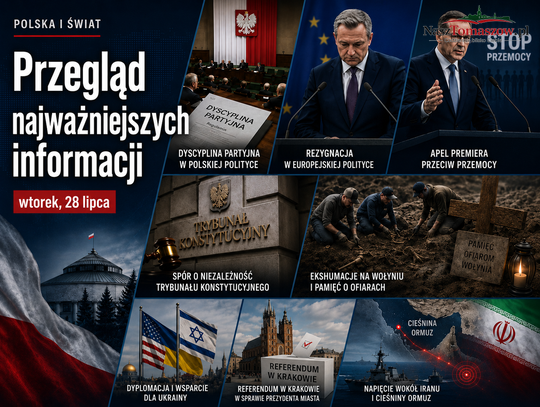 Przegląd najważniejszych informacji – wtorek, 28 lipca 2026 roku