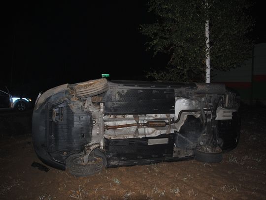 Przepromilował na zakręcie