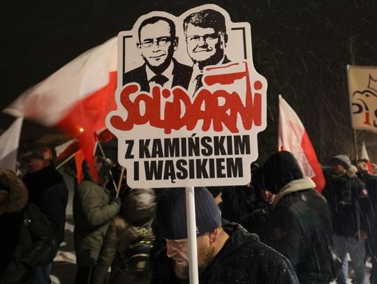 Przytuły Stare: protest przed więzieniem w obronie Macieja Wąsika