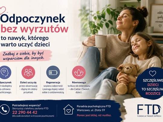 Psycholog: odpoczynek bez wyrzutów to nawyk, którego warto uczyć dzieci