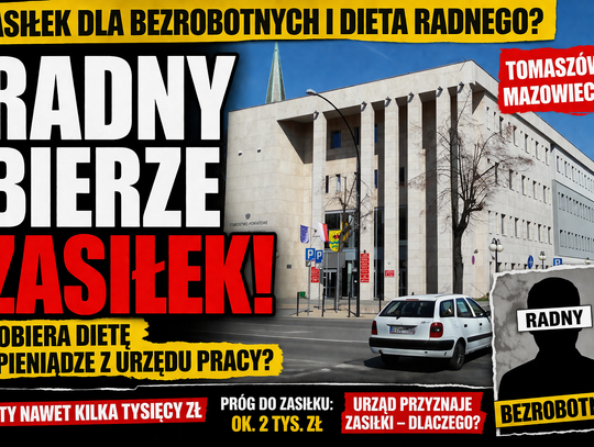 Radny i bezrobotny jednocześnie? W Tomaszowie pojawiają się pytania o praktykę przyznawania zasiłków