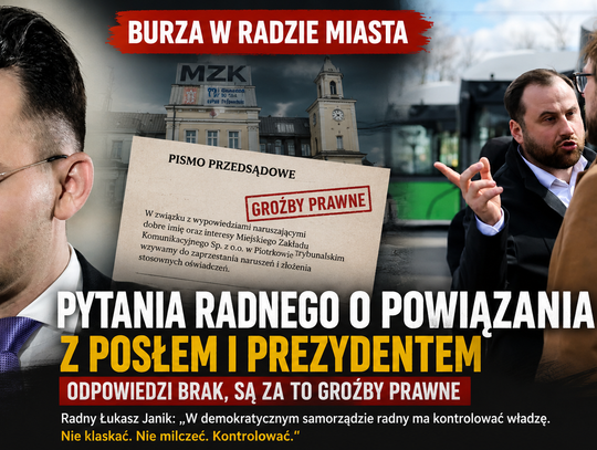 Radny zadawał pytania o miejską spółkę. Odpowiedzi nie dostał, za to przyszły groźby prawne