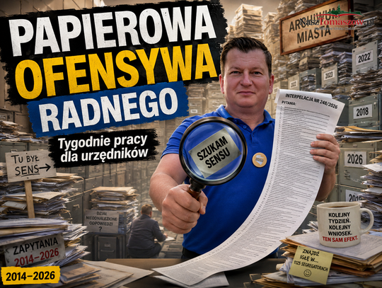 Radny zamówił dwanaście lat papierów. Za urzędniczy maraton zapłacą mieszkańcy