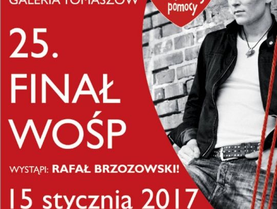 Rafał Brzozowski na finale WOŚP w Tomaszowie Mazowieckim