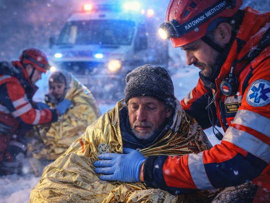 Ratownik medyczny: w zimnie ciało człowieka nie jest w stanie wytrzymać zbyt dużo