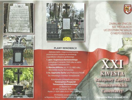 „Ratujmy zabytki tomaszowskich cmentarzy”