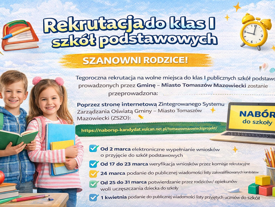 Rekrutacja do klas I szkół podstawowych