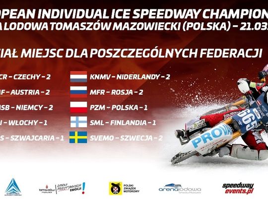 Reprezentanci dziesięciu państw powalczą o medale  European Individual Ice Speedway Championship!