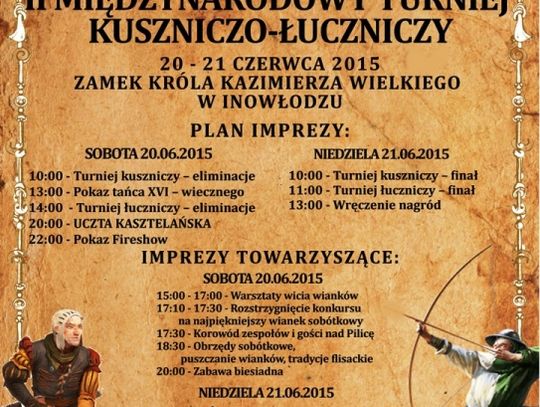 Robin Hood i Wilhelm Tell na Zamku w Inowłodzu