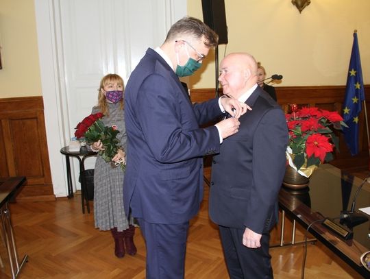 Roman Wojciechowski z Medalem Stulecia Odzyskania Niepodległości