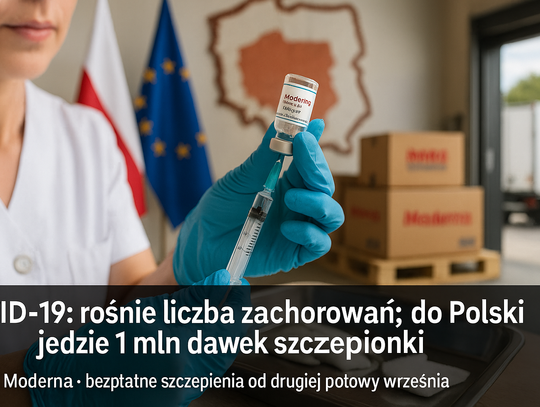 Rośnie liczba zachorowań na COVID-19, do Polski jedzie milion dawek szczepionki