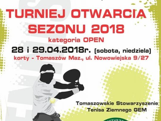 Rozpoczną sezon na kortach