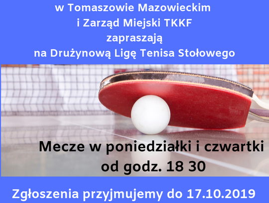 Rusza Drużynowa Liga Tenisa Stołowego