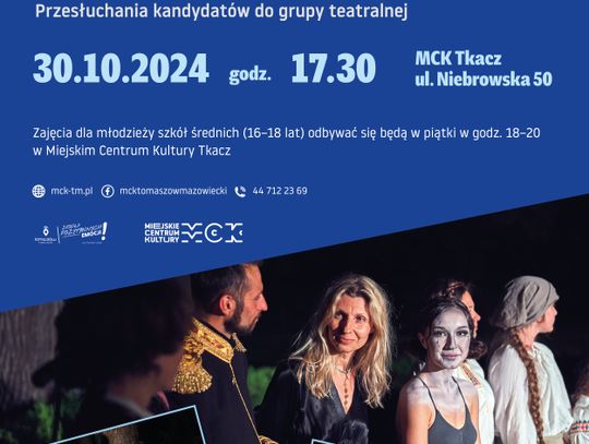 Ruszają zajęcia teatralne z Kariną Górą w MCK