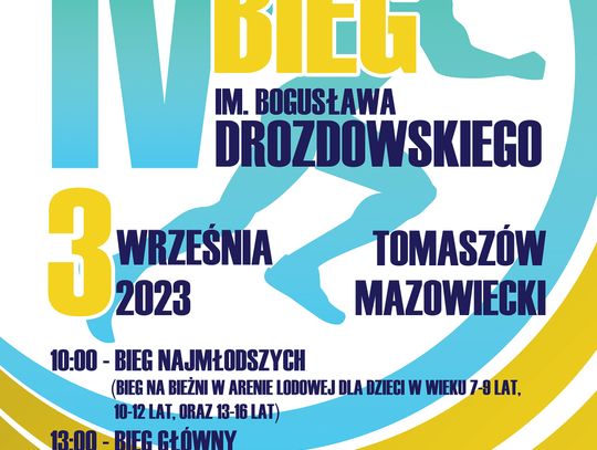 RUSZAJĄ ZAPISY NA IV BIEG IM. BOGUSŁAWA DROZDOWSKIEGO - POBIEGNIEMY TRASĄ DO SPAŁY I W ARENIE LODOWEJ!