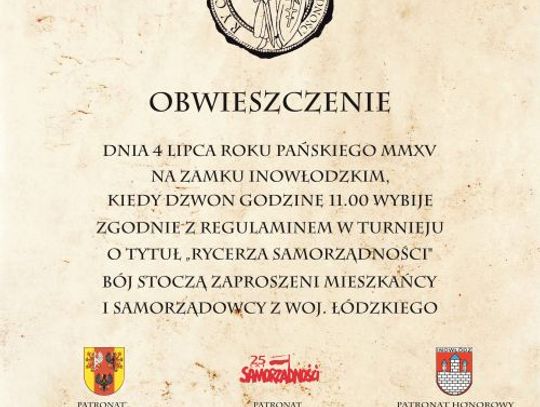 Rycerze samorządności na Zamku w Inowłodzu