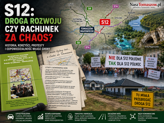 S12. Droga, o którą Tomaszów walczy od lat. Rozwój, protesty i rachunek za planistyczny chaos