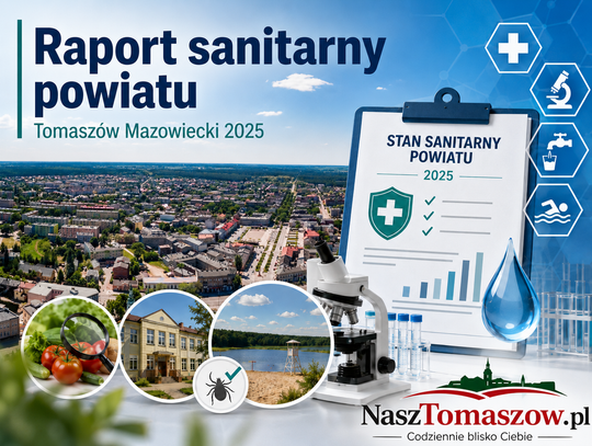 Sanepid pod lupą obejrzał powiat tomaszowski. Choroby, woda, szkoły, żywność i kąpieliska — raport za 2025 rok