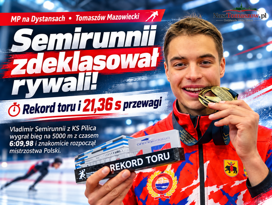 Semirunnii zdeklasował rywali na tomaszowskim lodzie. Rekord toru i ponad 21 sekund przewagi!