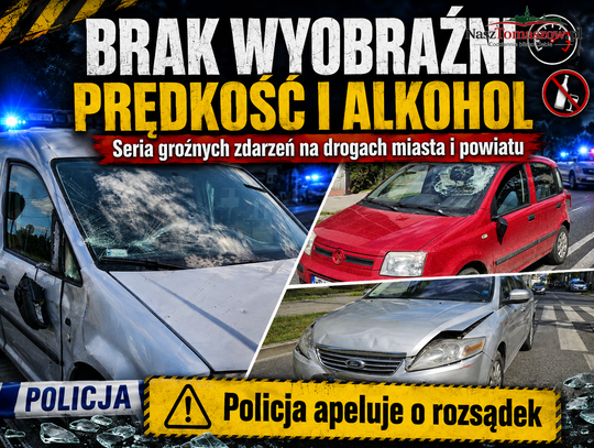 Seria groźnych zdarzeń na drogach powiatu. Policja apeluje o rozsądek
