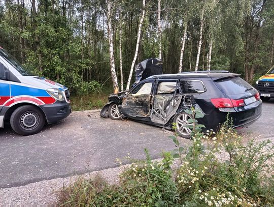 Seria interwencji strażaków w powiecie opoczyńskim. Pożary, wypadki i zerwane linie