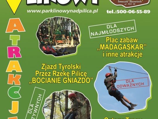 Sezon w Parku Linowym nad Pilica się rozkręca