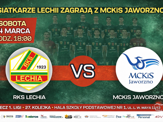 Siatkarze Lechii zagrają z MCKiS Jaworzno. Zapowiedź meczu 1. ligi
