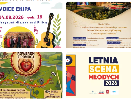 Sierpniowy weekend w Tomaszowie i okolicy. Koncerty, folklor, rajd i rodzinne atrakcje