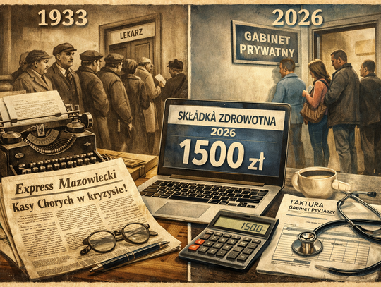 Składka zdrowotna: minęło 100 lat, a problemy te same. Co pisał „Express Mazowiecki” w 1933 roku? Składka zdrowotna: minęło 100 lat, a problemy te same. Co pisał „Express Mazowiecki” w 1933 roku?