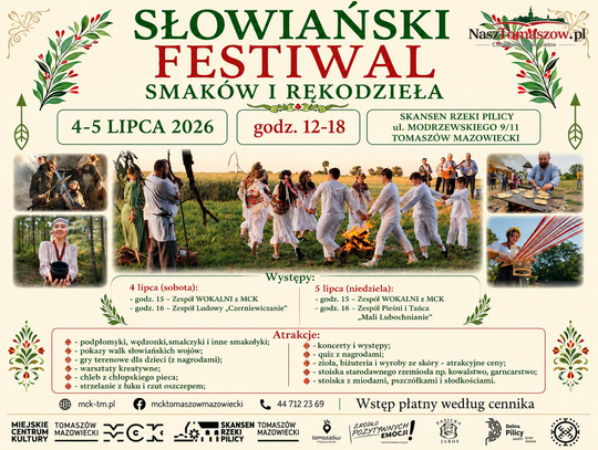 Słowiański Festiwal Smaków i Rękodzieła wraca do Tomaszowa Mazowieckiego