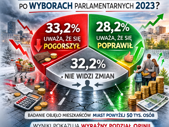 Sondaż: 33,2 proc. uważa, że ich poziom życia pogorszył się po wyborach; 28,2 proc. – przeciwnie
