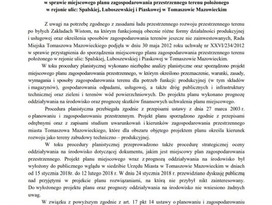 Spalska, Luboszewska i Piaskowa z miejscowym planem zagospodarowania przestrzennego