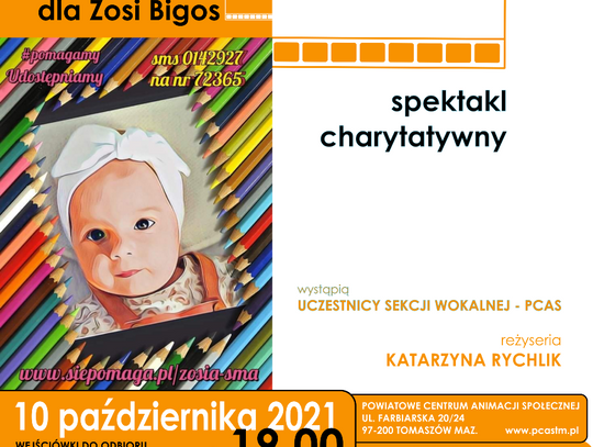 Spektakl charytatywny w Powiatowym Centrum Animacji Społecznej