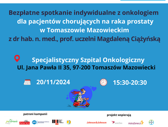 Spotkanie dla pacjentów chorujących na raka prostaty