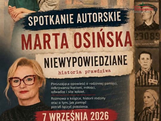 Spotkanie z Martą Osińską w Tomaszowie. Autorka „Niewypowiedzianych” odwiedzi PCAS