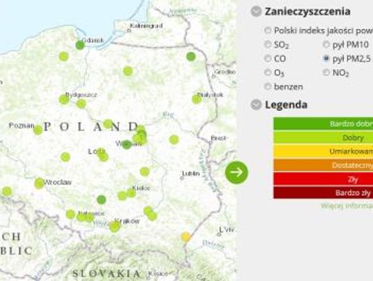 Sprawdź powietrze w swojej okolicy