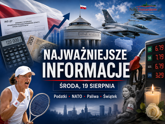 Środa w kraju i na świecie. Podatki, droższe paliwo, samoloty NATO i wielka wygrana Świątek