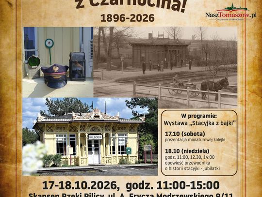 Stacyjka jak z bajki ma już 130 lat! Reymont, carska wystawa i niezwykła podróż przez historię. Jubileusz w Tomaszowie