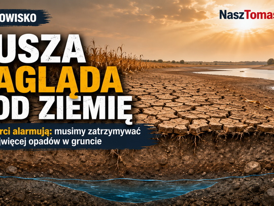 Susza zagląda pod ziemię. Eksperci alarmują: musimy zatrzymywać wodę, zanim odpłynie bezpowrotnie Susza zagląda pod ziemię. Eksperci alarmują: musimy zatrzymywać wodę, zanim odpłynie bezpowrotnie