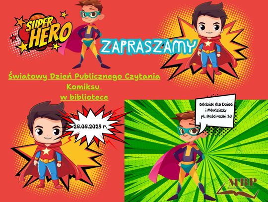 Światowy Dzień Publicznego Czytania Komiksów w dziecięcej książnicy