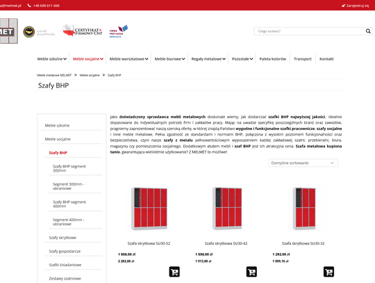 Szafki BHP - czym się charakteryzują?