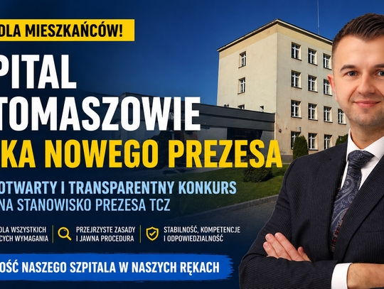 Szpital szuka nowego prezesa. Konkurs w TCZ ma być otwarty i transparentny