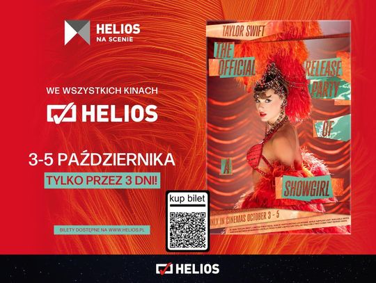 Taylor Swift: The Official Release Party of a Showgirl — tylko w Helios na Scenie Taylor Swift: The Official Release Party of a Showgirl — tylko w Helios na Scenie