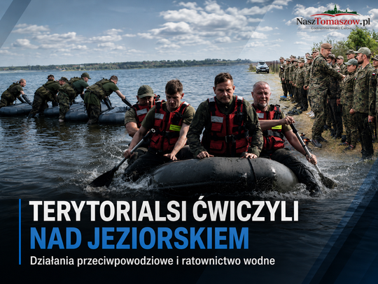Terytorialsi z 9 ŁBOT ćwiczyli nad Jeziorskiem. Woda, pontony, wały i scenariusze jak z prawdziwej akcji