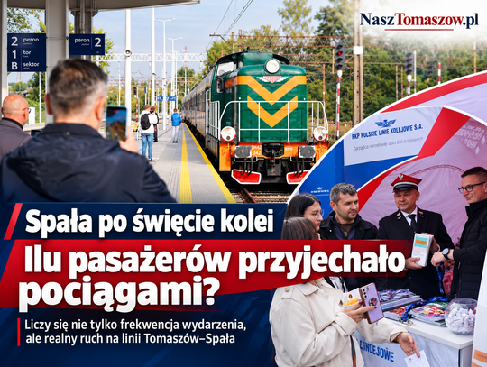 Tłumy w Spale, ale ilu przyjechało pociągiem? Najważniejszej liczby na razie brakuje