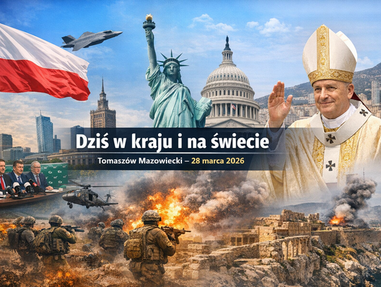 Tomaszów Mazowiecki: Dziś w kraju i na świecie – 28 marca 2026. Polityka, wydarzenia, kalendarium Tomaszów Mazowiecki: Dziś w kraju i na świecie – 28 marca 2026. Polityka, wydarzenia, kalendarium