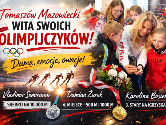 Tomaszów Mazowiecki powitał olimpijczyków. Tłumy w Arenie Lodowej i wzruszające słowa medalistów Tomaszów Mazowiecki powitał olimpijczyków. Tłumy w Arenie Lodowej i wzruszające słowa medalistów