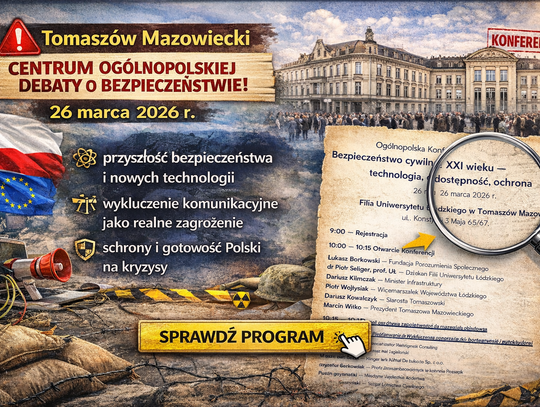 Tomaszów Mazowiecki stanie się centrum debaty o bezpieczeństwie.