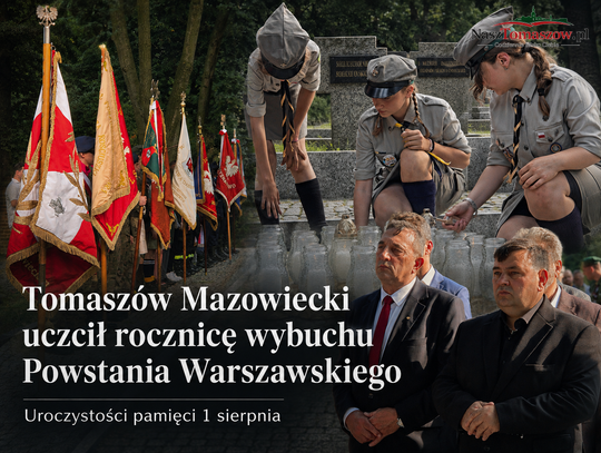 Tomaszów Mazowiecki uczcił rocznicę wybuchu Powstania Warszawskiego
